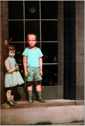 the hands resist him, haunted painting on ebay