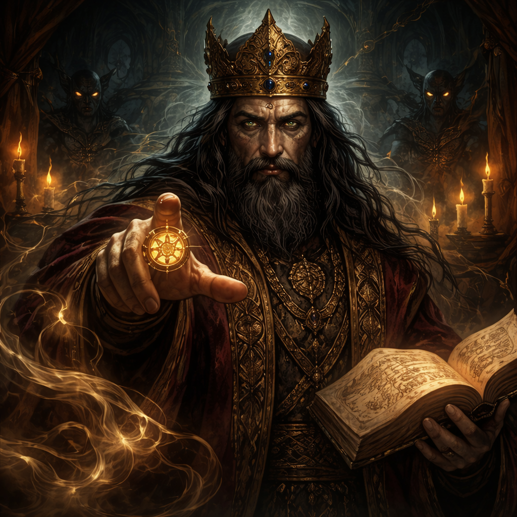 king solomon using the ring to control demons